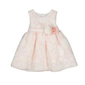 Vestido flores bordadas
