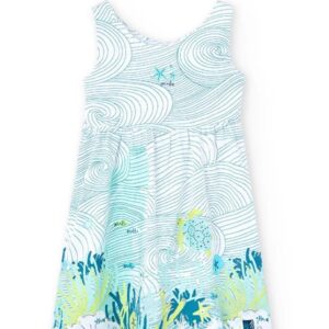 Vestido cenefa mar