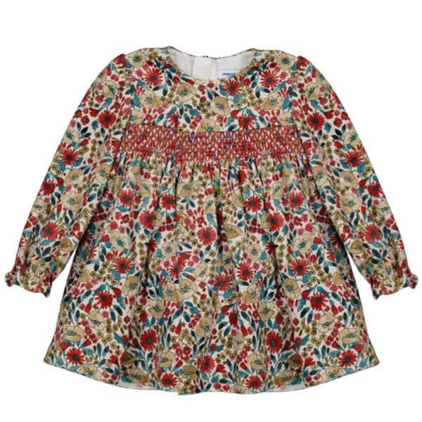 Vestido terciopelo florecitas