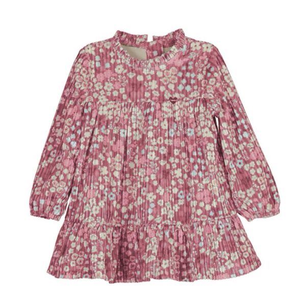 Vestido terciopelo florecitas