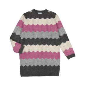 Vestido tricot zig zag
