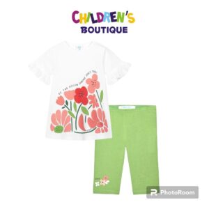 Conjunto leggins b/flores