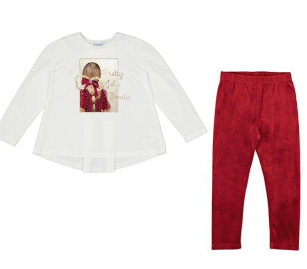 Conjunto leggins terciopelo
