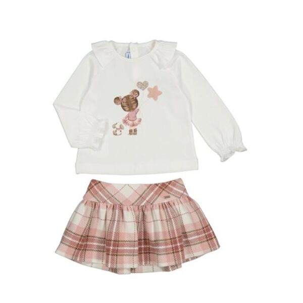 Conjunto falda cuadros
