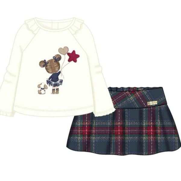 Conjunto falda cuadros