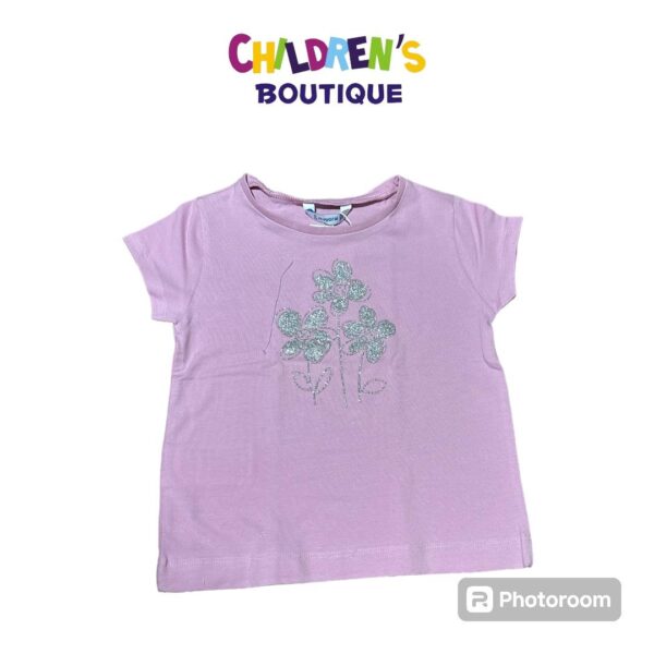 Blusa flores brillos