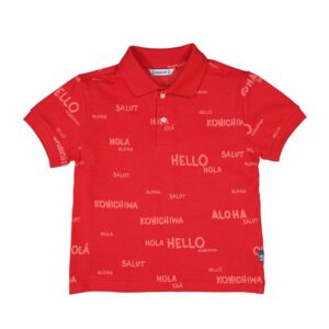 Playera polo hello
