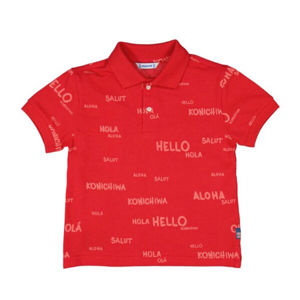 Playera polo hello