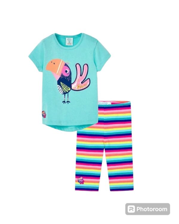 Conjunto leggins rayas colores