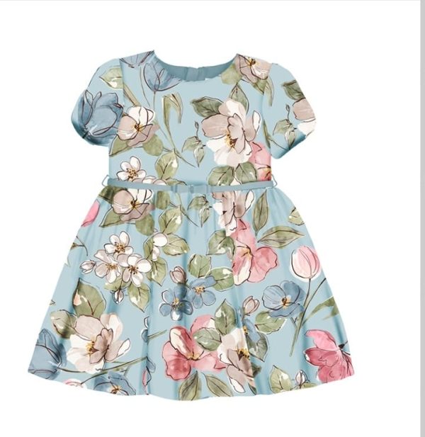 Vestido terciopelo flores - Imagen 3