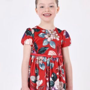 Vestido terciopelo flores