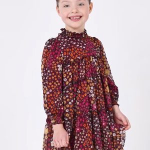 Vestido gasa estampado
