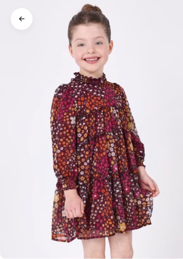 Vestido gasa estampado