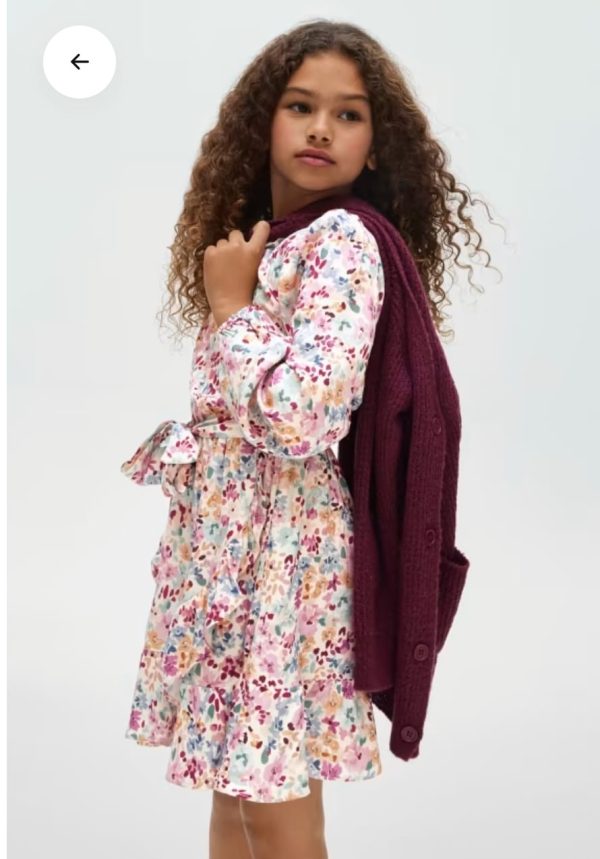 Vestido estampado flores
