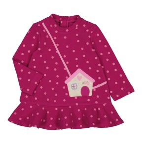 Vestido puntos bolsa casita