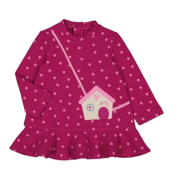 Vestido puntos bolsa casita