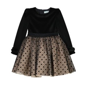 Vestido terciopelo con tul Abel y Lula