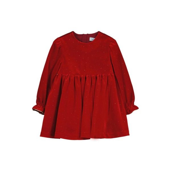 Vestido terciopolelo brillo