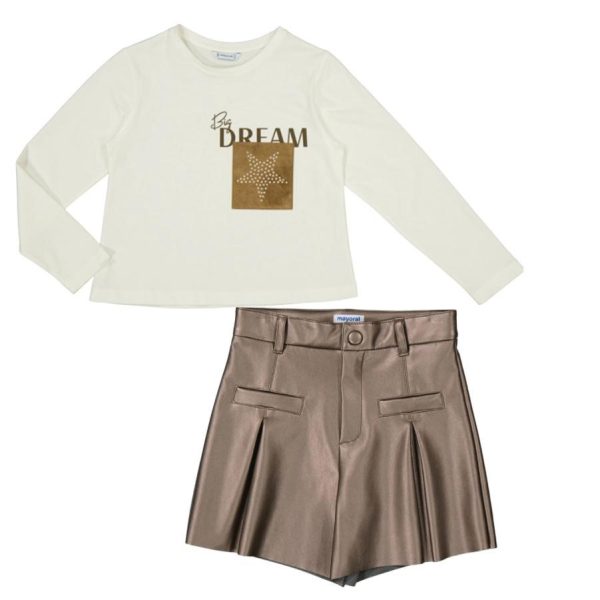 Conjunto short pu b/dream