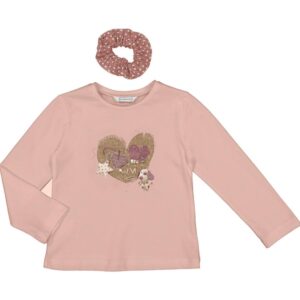 Blusa corazón con coletero