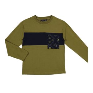 Playera franja y bolsa
