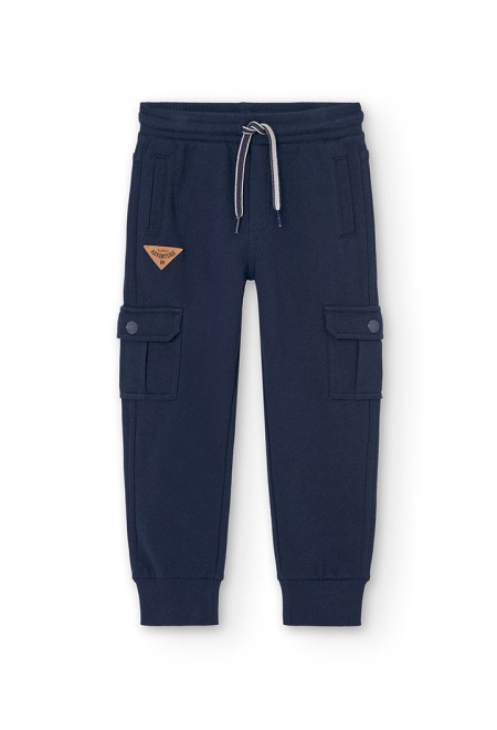 Pantalón felpa cargo