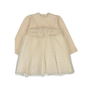 Vestido combinado tricot