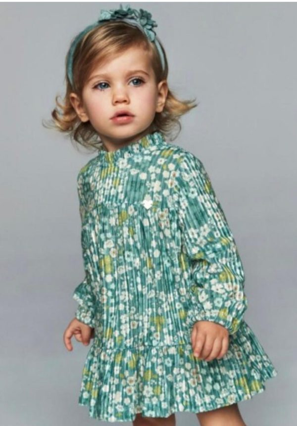 Vestido terciopelo florecitas