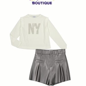 Conjunto short polipiel b/NY