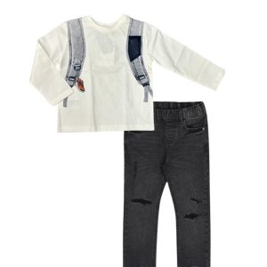 Conjunto pantalón roto p/mochila