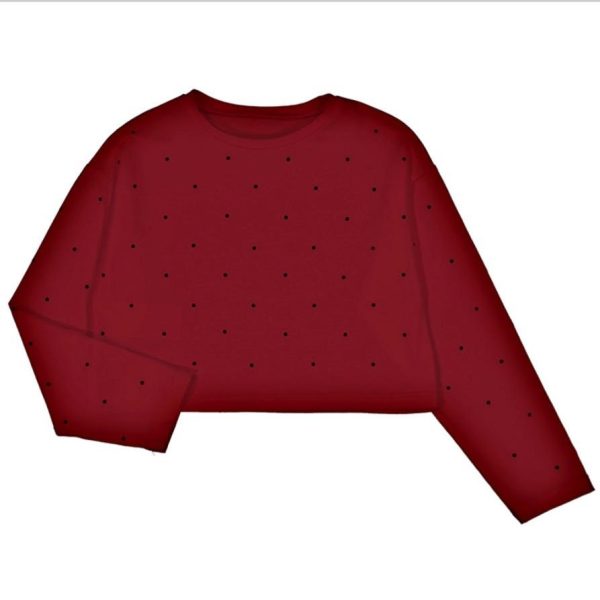 Blusa corta con remaches
