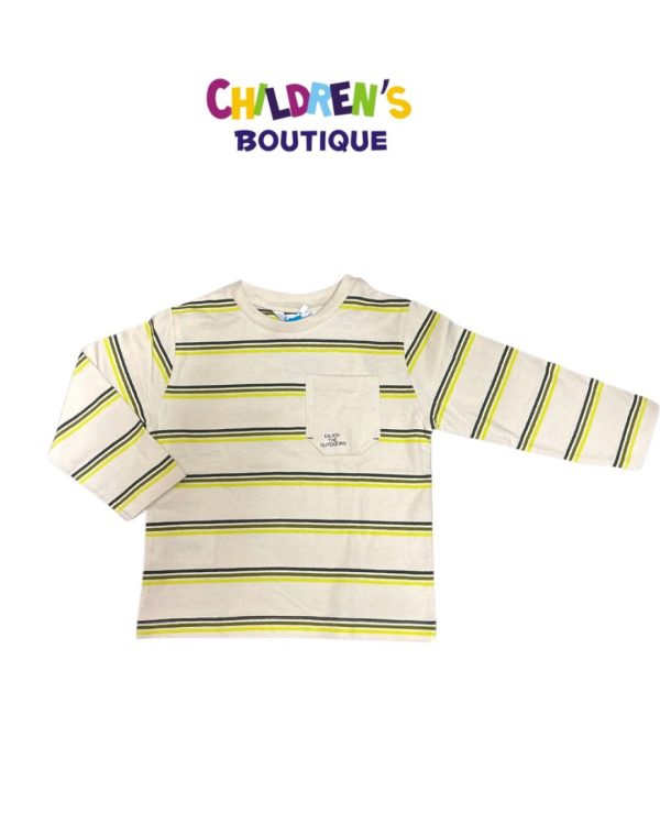 Playera rayas bolsa