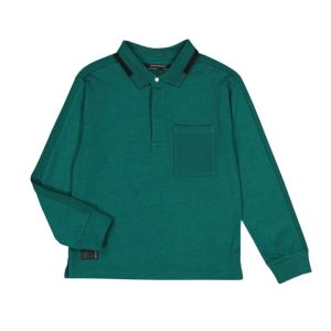 Playera polo contrastes