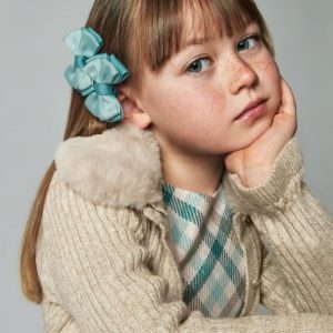 Suéter tricot cuello pelo
