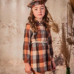 Vestidol camisero  cuadros