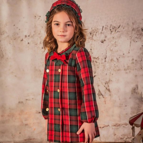 Vestido cuadros nadiveño linea A