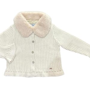 Suéter tricot cuello pelo