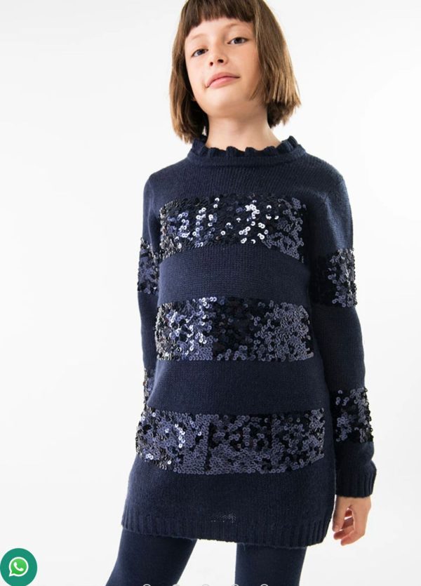 Vestido tricot lentejuela