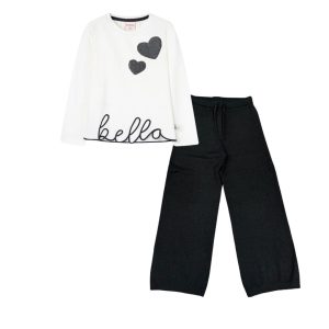 Conjunto pantalón tricot b/ bella