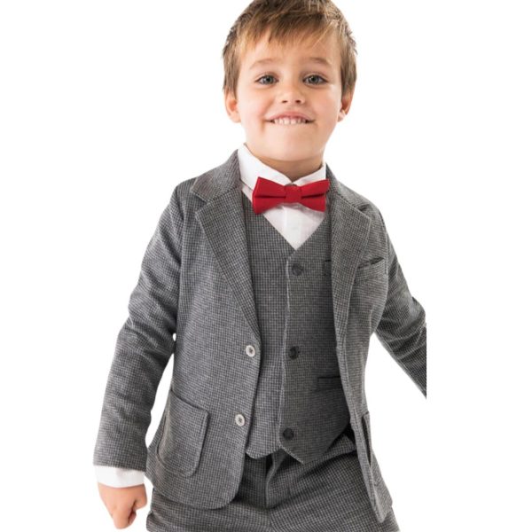 Conjunto 3 pzas  pantalón , saco y camisa moño(sin chaleco)