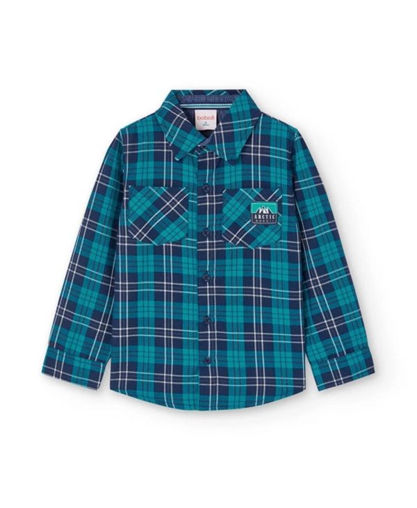 Camisa cuadros 2 bolsas