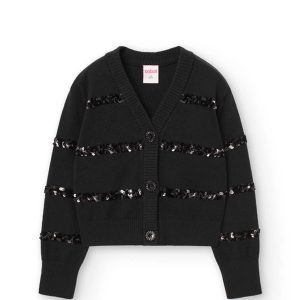 Suéter tricot con lentejuelas